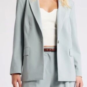 Open Edit Oversized Blazer - Teal Pond, Size XL, from Nordstrom